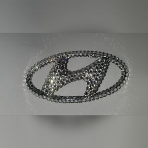 OEM Hyundai Custom Glass Rhinestone Emblem